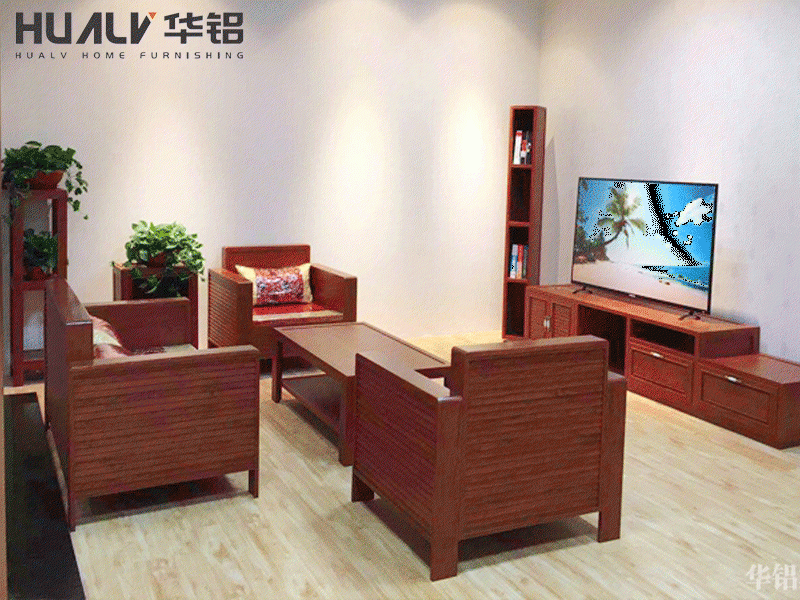 All aluminum TV cabinet