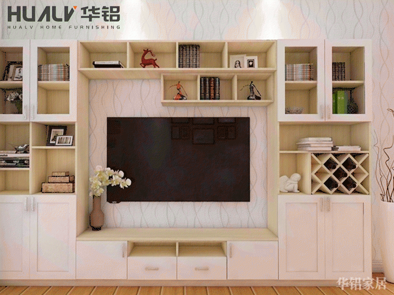 All aluminum TV cabinet