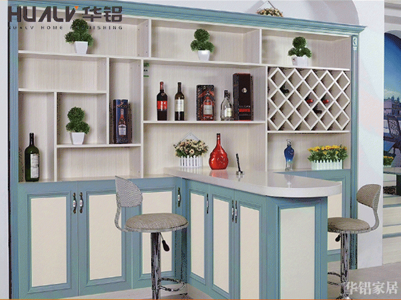 All aluminum wine cabinet