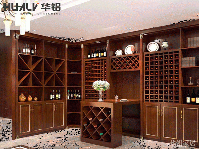 All aluminum wine cabinet