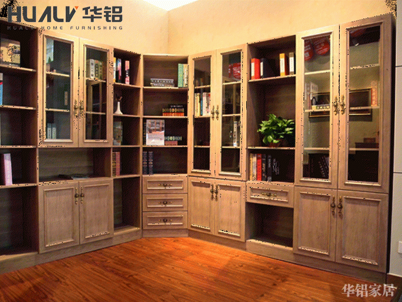 All aluminum bookcase