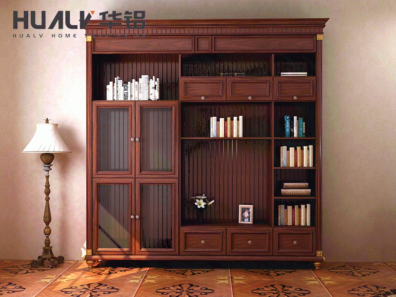 All aluminum bookcase